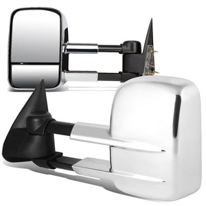 Left/Right Chrome Towing Side Mirror Powered Adjustment 96-99 Tahoe BFC-VMIR-022-T111-CH