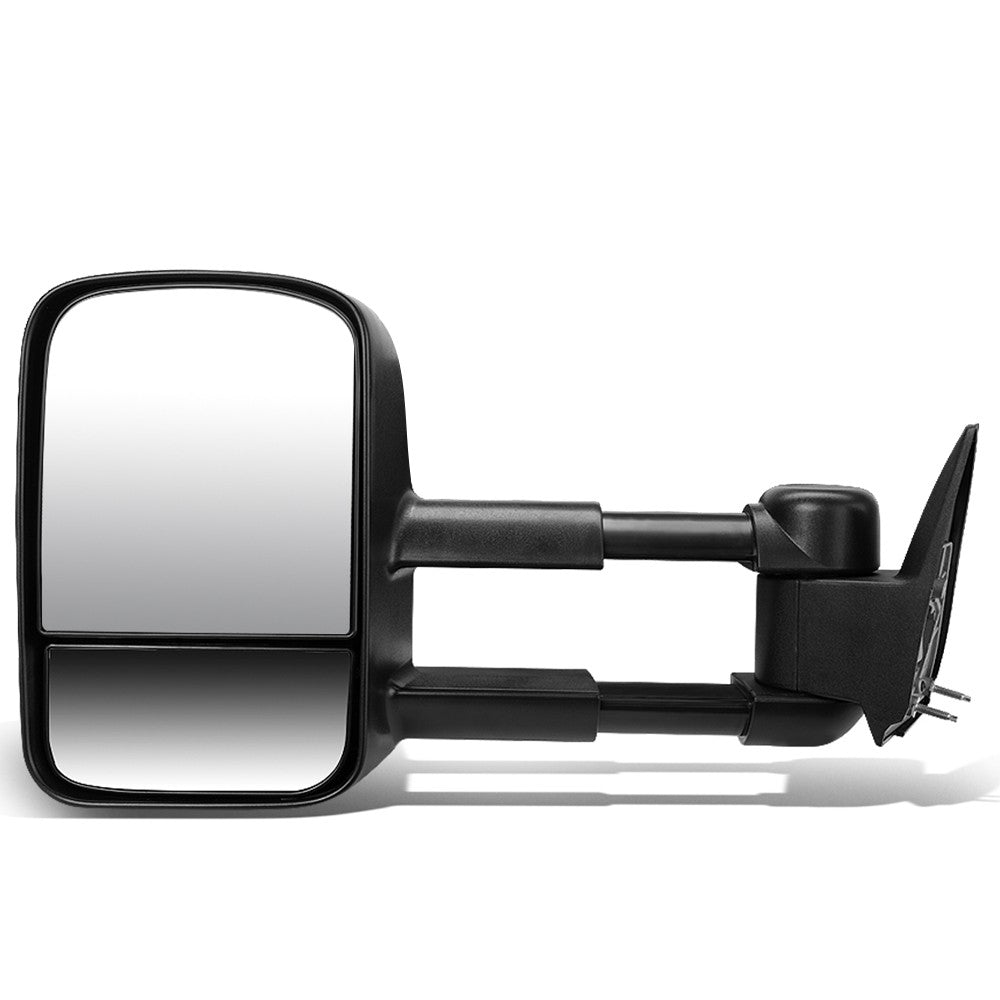 Left/Driver Black Towing Side Mirror Manual Adjustment 94-98 K1500 BFC-VMIR-022-T222-BK-L