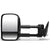 Left/Driver Black Towing Side Mirror Manual Adjustment 94-98 K1500 BFC-VMIR-022-T222-BK-L