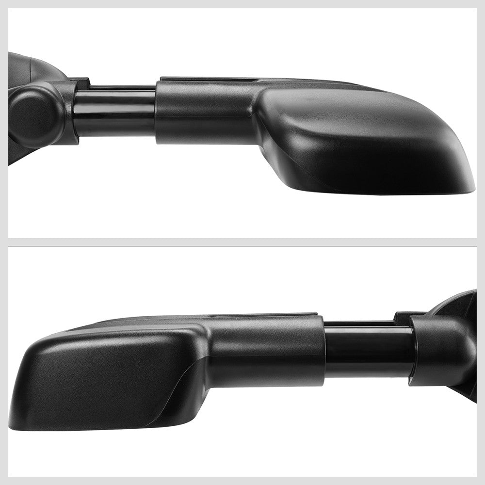 Left/Driver Black Towing Side Mirror Manual Adjustment for 94-98 GMC K1500