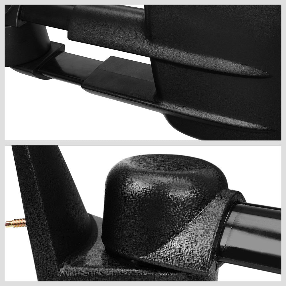 Left/Driver Black Towing Side Mirror Manual Adjustment for 94-98 GMC K1500