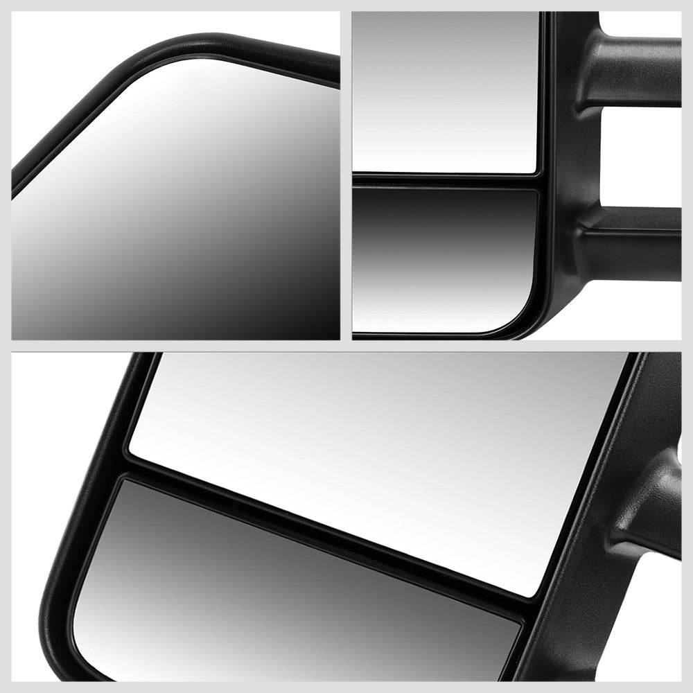 Left/Driver Black Towing Side Mirror Manual Adjustment for 94-98 GMC K1500