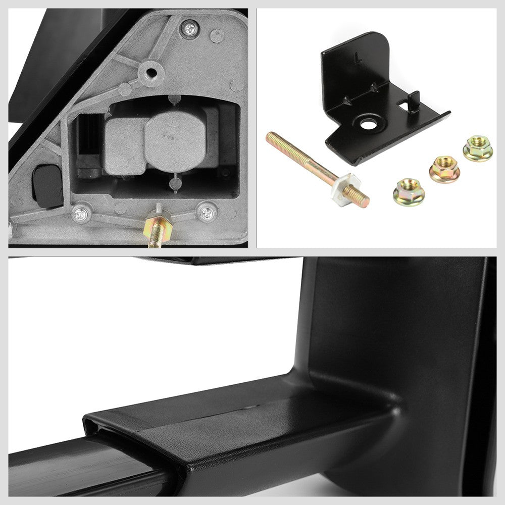 Right/Passenger Black Towing Side Mirror Manual Adjustment for 93-00 GMC C2500