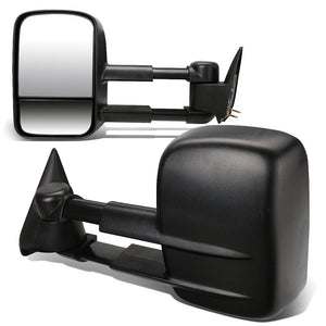 Left/Right Black Towing Side Mirror Manual Adjustment 93-00 C2500 BFC-VMIR-022-T222-BK