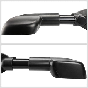 Left/Right Black Towing Side Mirror Manual Adjustment for 93-00 GMC C2500
