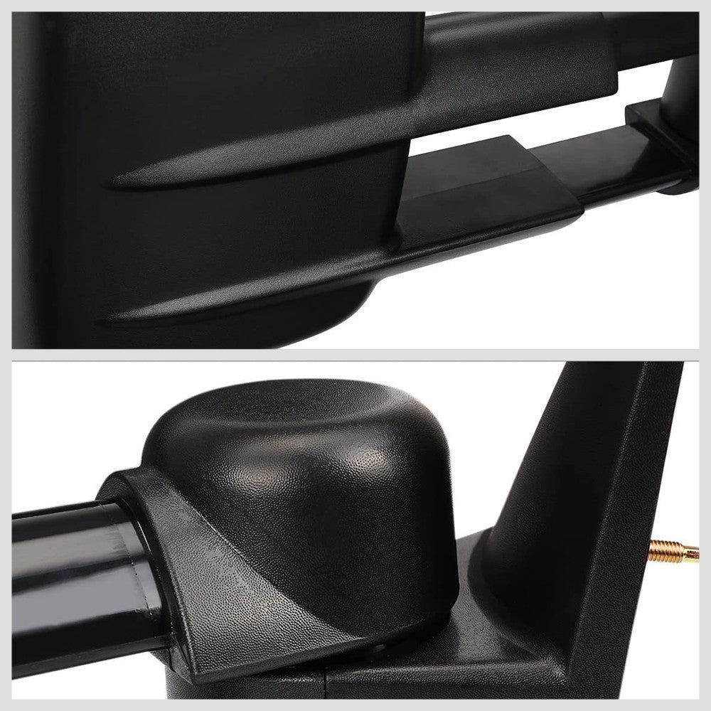 Left/Right Black Towing Side Mirror Manual Adjustment for 93-00 GMC C2500
