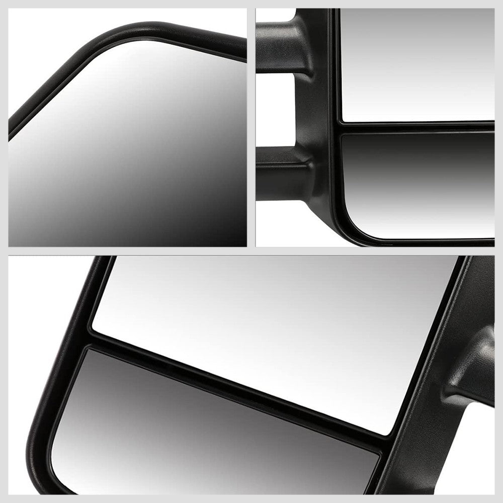 Left/Right Black Towing Side Mirror Manual Adjustment for 93-00 GMC C2500