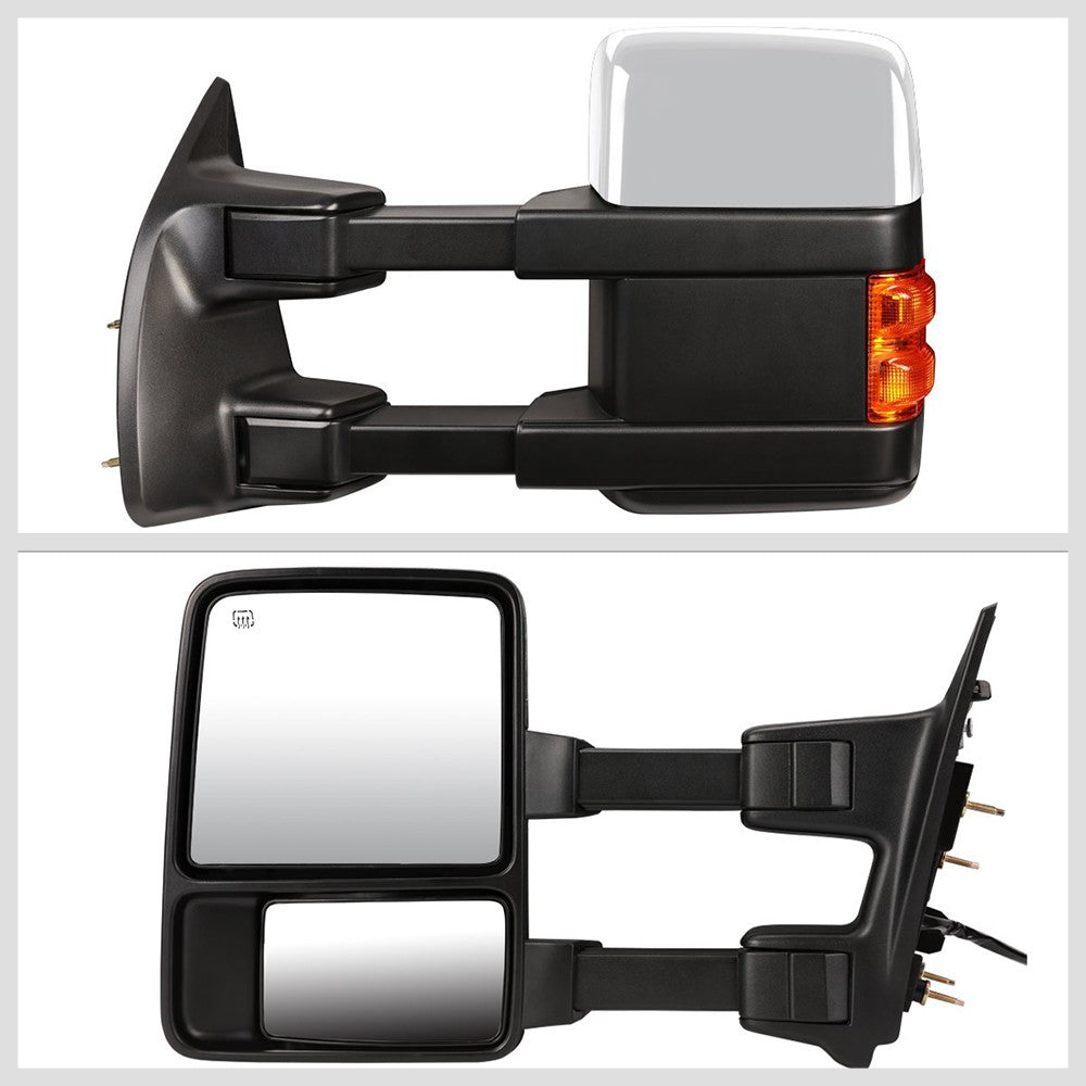 Left/Right Towing Side Mirror Powered Heated LED Turn Signal for 99-07 F-250 SD