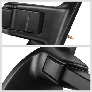 Left Black Towing Side Mirror Manual Adjustment Turn Signal for 08-16 F-250 SD