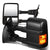 Left/Right Black Towing Side Mirror Manual+ Turn Signal 08-16 F-350 SD BFC-VMIR-027-T666-BK-AM