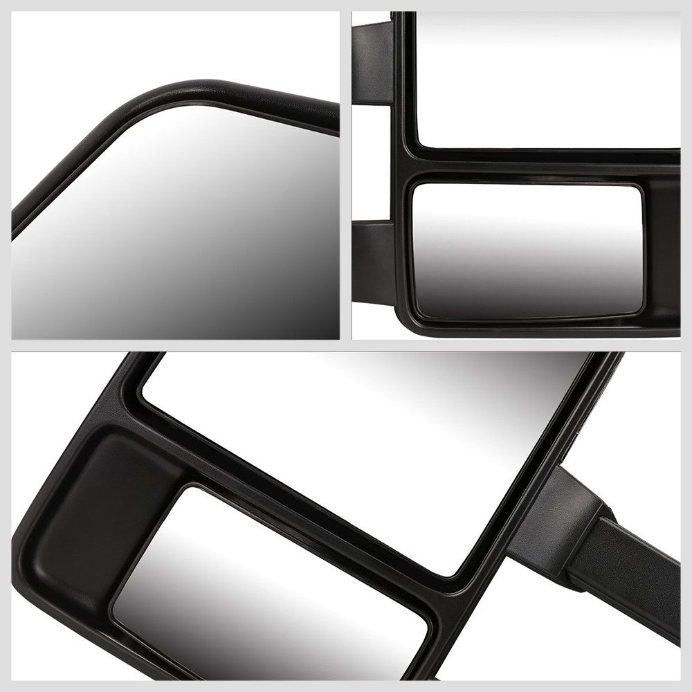 Left/Right Black Towing Side Mirror Manual+ Turn Signal for 08-16 F-350 SD