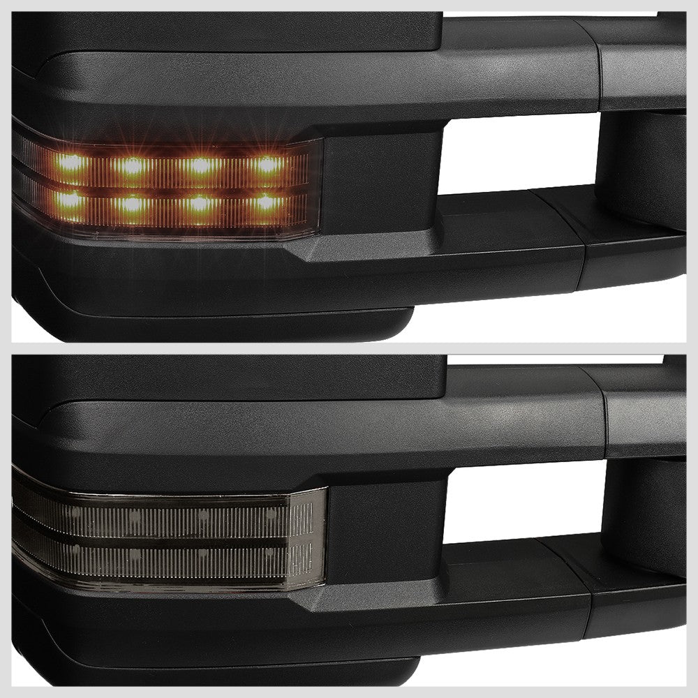 Right Black Towing Side Mirror Powered W/Heated LED Turn Signal for 07-14 Tahoe