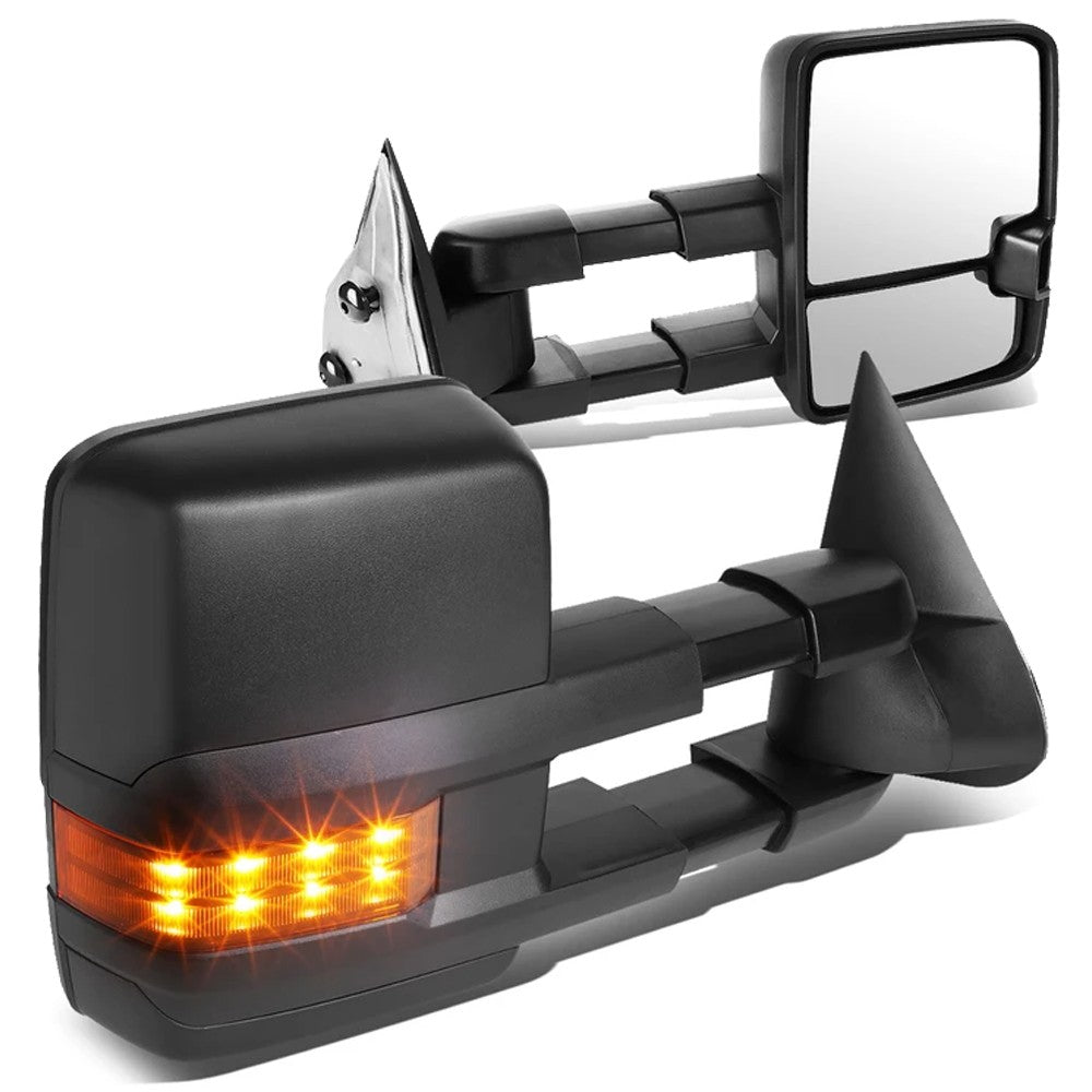 Left/Right Towing Side Mirror Manual Adjustment Heated 02-06 Escalade BFC-VMIR-030-T666-BK