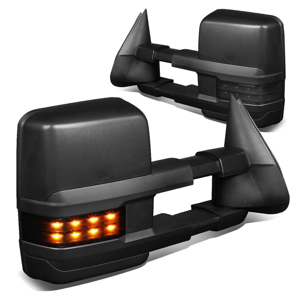 Left/Right Towing Side Mirror Powered Heated Turn Signal 99-02 SIL2500 BFC-VMIR-030-T888-BK-SM