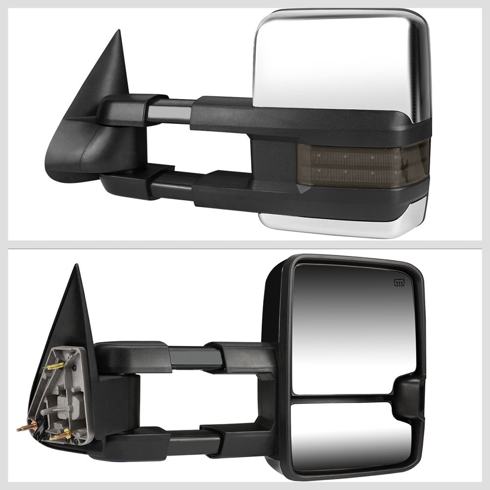 Left/Right Towing Side Mirror Powered W/Heated Turn Signal for 00-02 Yukon