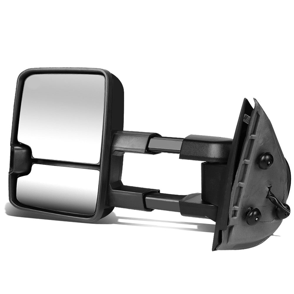 Left Black Towing Side Mirror Powered LED Turn Signal 97-00 Yukon BFC-VMIR-031-T888-BK-SM-L