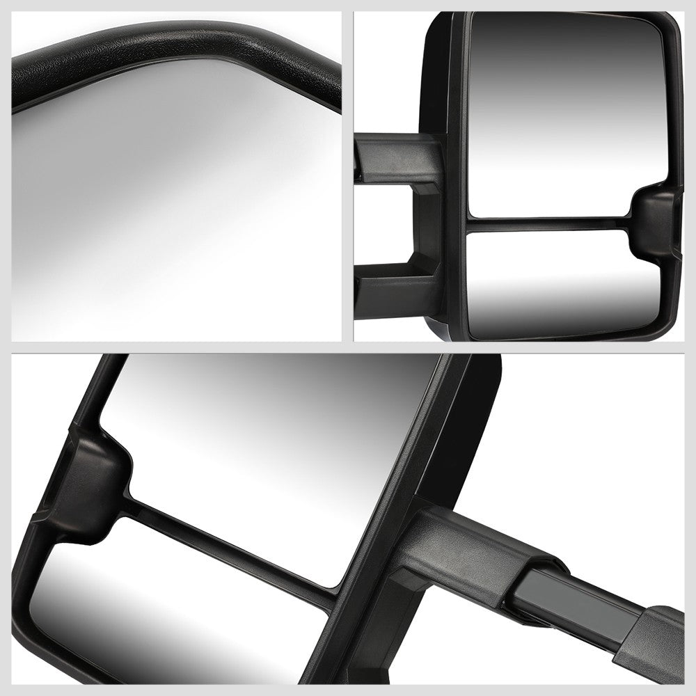Left/Right Chrome Towing Side Mirror Powered LED Turn Signal for 94-98 GMC K1500