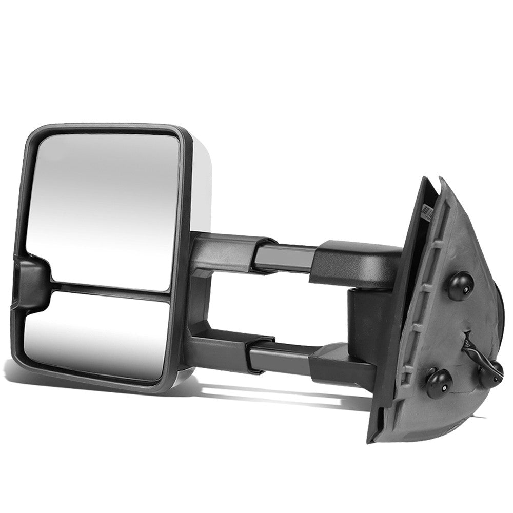 Left Chrome Towing Side Mirror Powered LED Turn Signal 96-99 Tahoe BFC-VMIR-031-T999-CH-SM-L