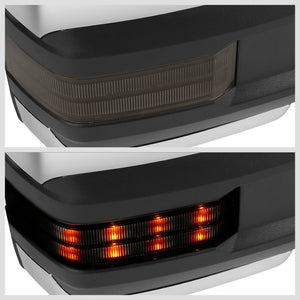 Right Chrome Towing Side Mirror Powered LED Turn Signal for 94-98 GMC K1500