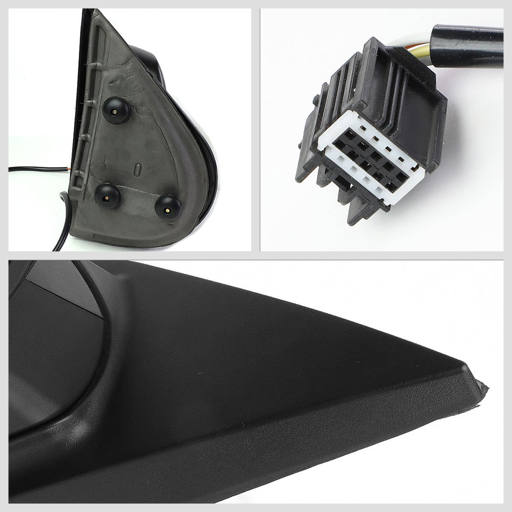 Left/Driver Black Towing Side Mirror Powered Adjustment for 07-13 Avalanche