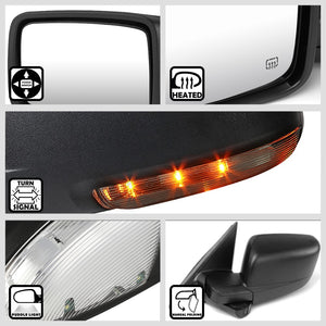 Left/Driver Towing Side Mirror Powered Heated LED Turn Signal for 09-10 Ram 2500