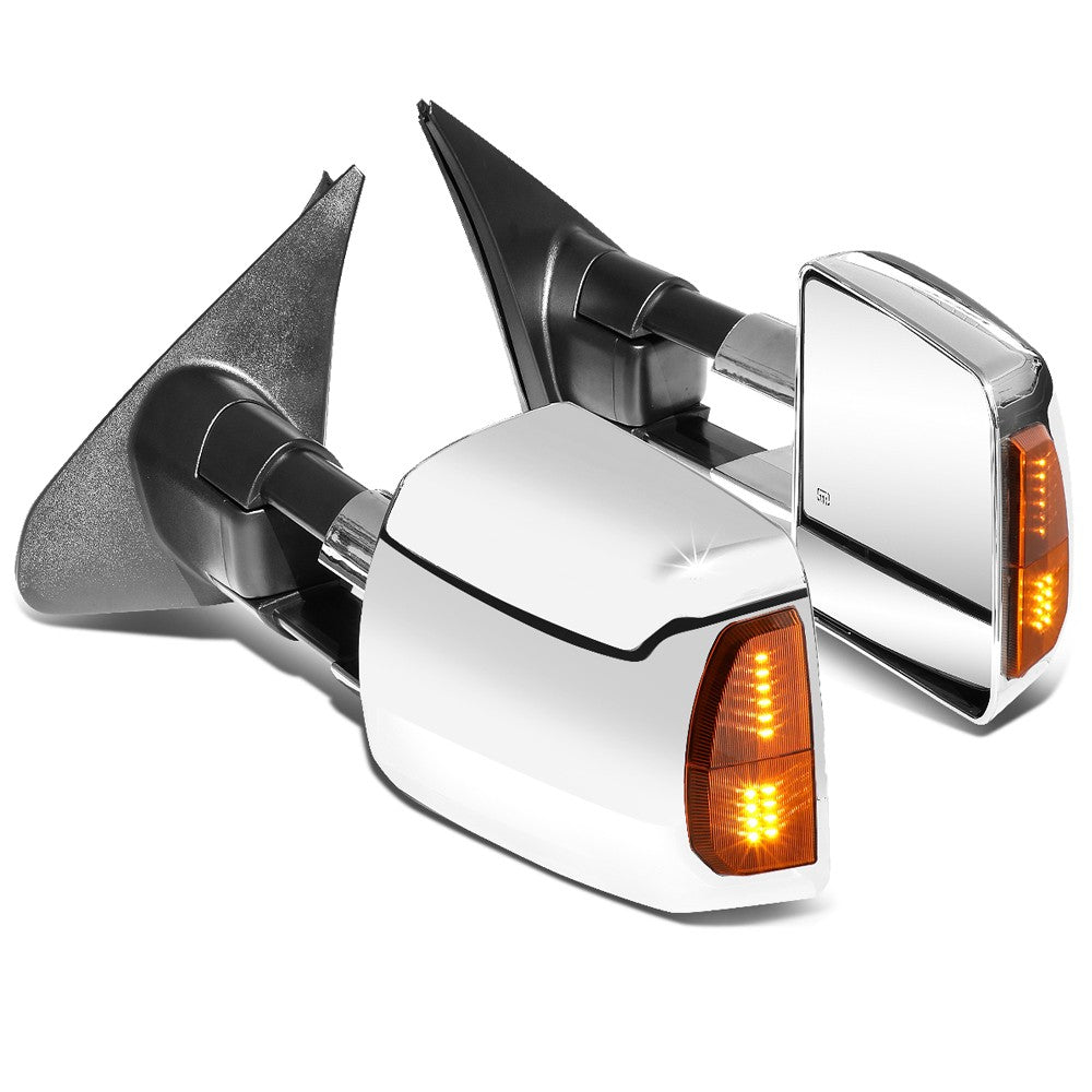 Left/Right Towing Side Mirror Powered Heated Turn Signal 07-16 Tundra BFC-VMIR-038-T999-CH-AM