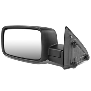 Left/Driver Black Towing Side Mirror Manual Adjustment 10-16 Ram 2500 BFC-VMIR-039-OE-T222-BK-L