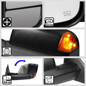 Left/Right Towing Side Mirror Powered W/Heated Turn Signal for 03-09 Ram3500