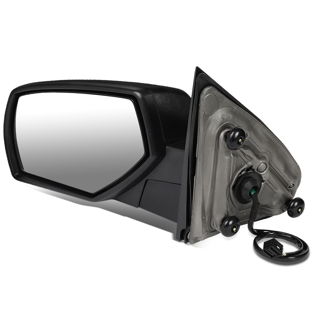 Left Towing Side Mirror Powered Adjustment Heated 15-17 Sierra 1500 BFC-VMIR-050-T111-BK-L