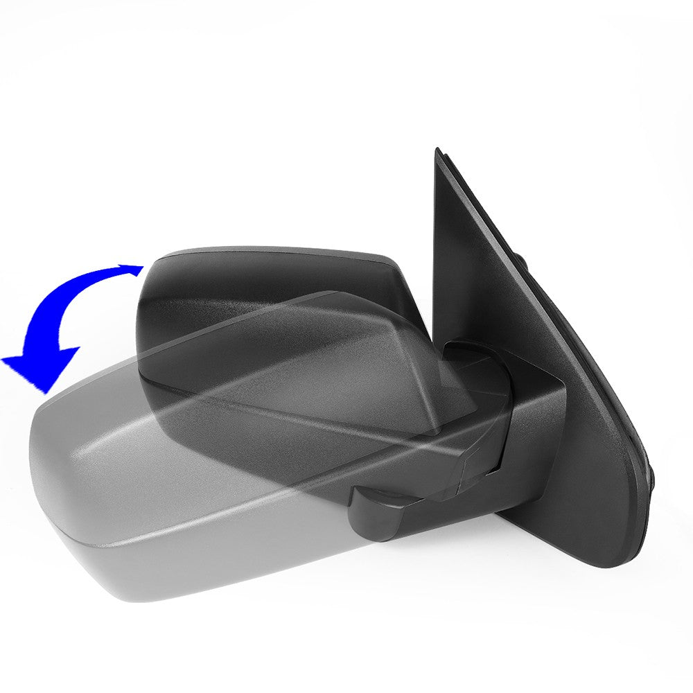 Right Black Towing Side Mirror Powered Adjustment W/Heated for 14-17 Sierra 1500