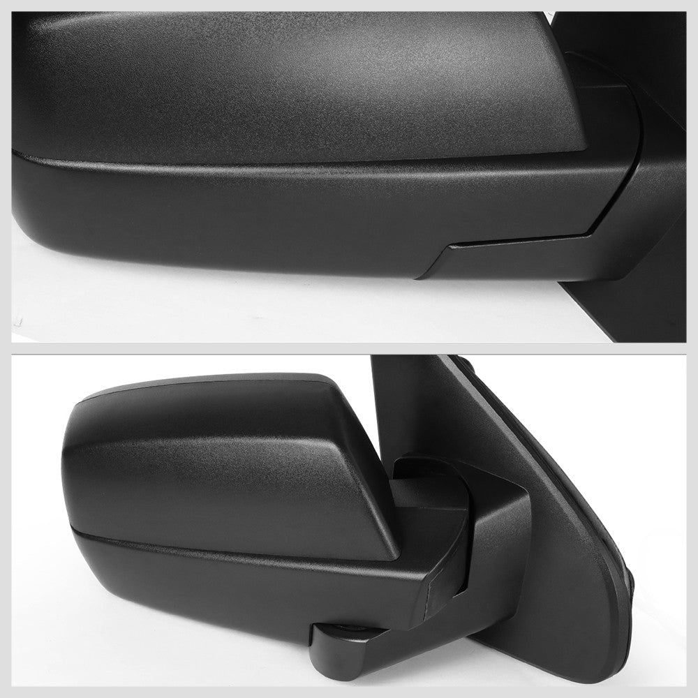 Right Black Towing Side Mirror Powered Adjustment W/Heated for 14-17 Sierra 1500