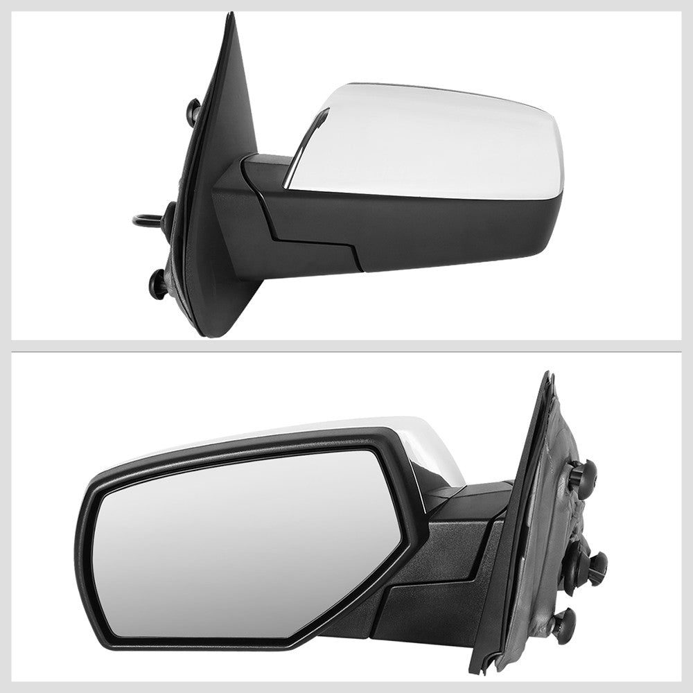 Left Chrome Towing Side Mirror Powered W/Heated for 15-17 Sierra 2500HD