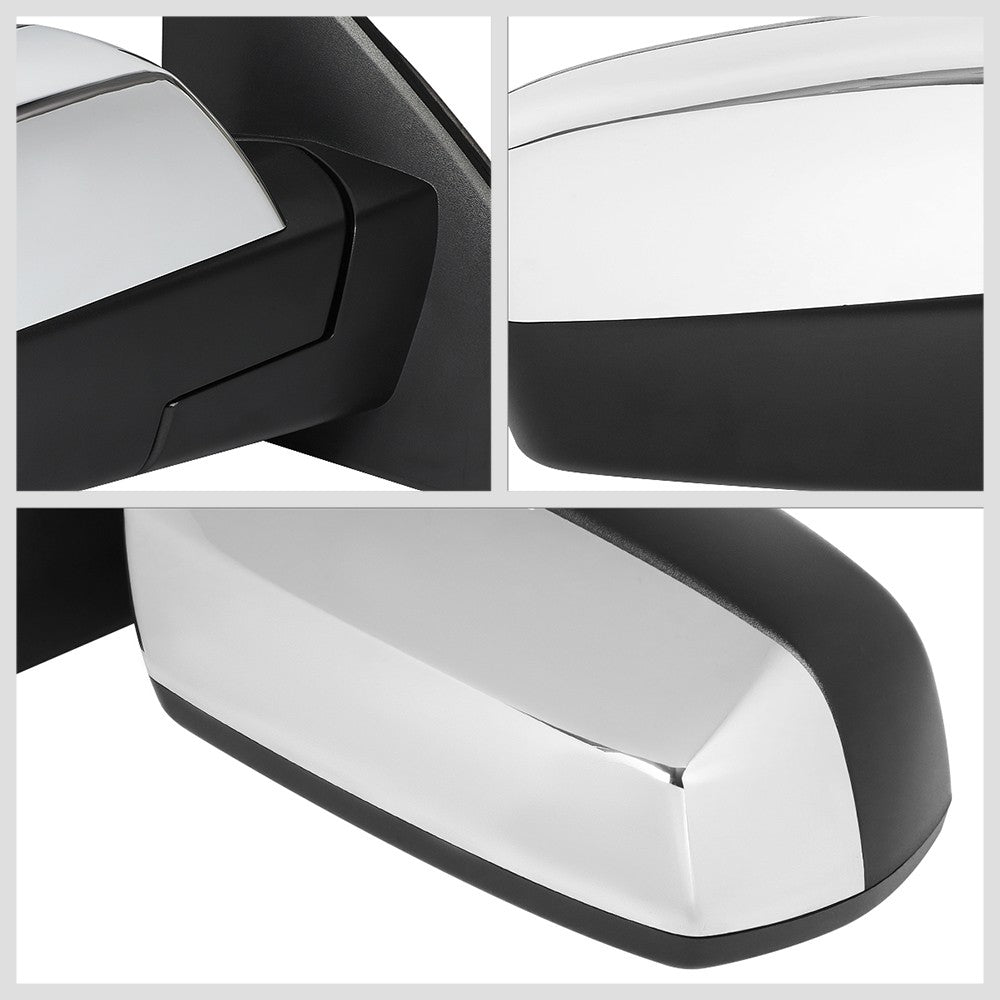 Right Chrome Towing Side Mirror Powered W/Heated for 15-17 Sierra 1500