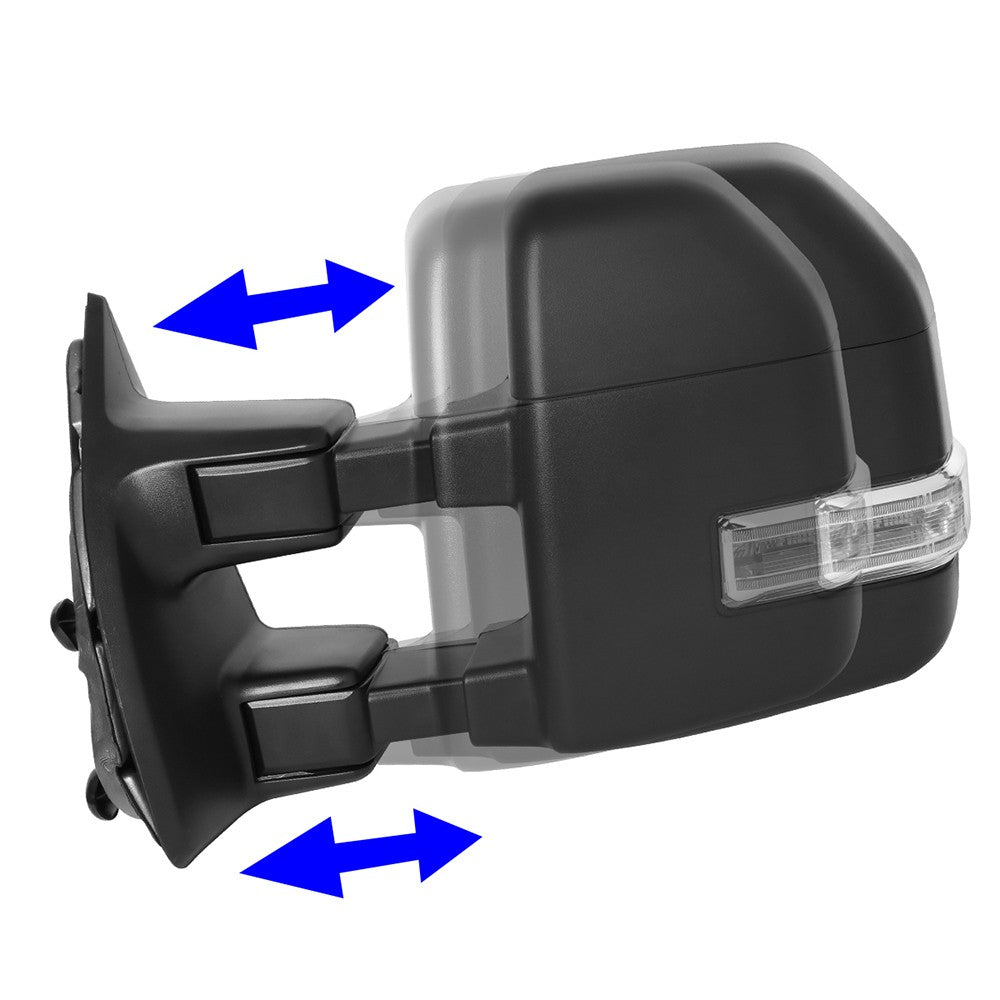 Left/Right Towing Side Mirror Powered W/Heated Turn Signal for 08-16 F250 SD