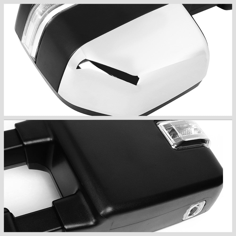 Left/Right Towing Side Mirror Powered Heated LED Turn Signal for 08-16 F-350 SD