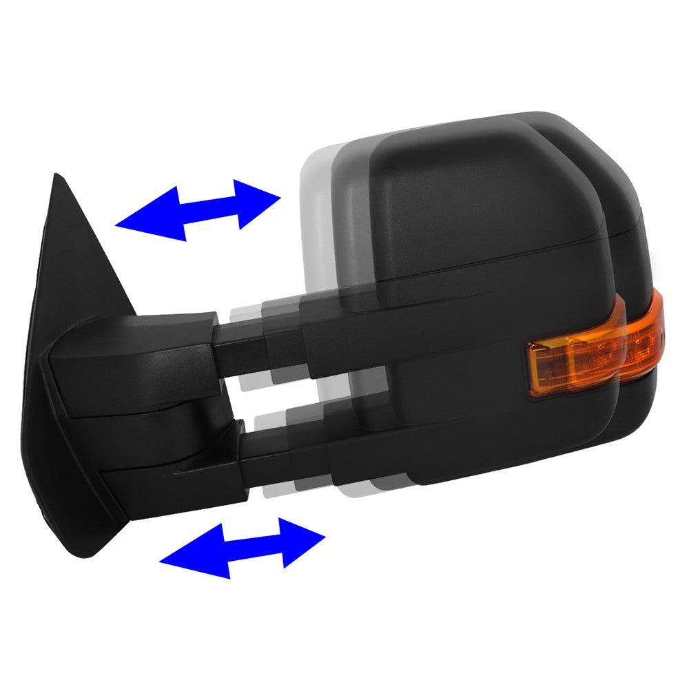Left/Right Towing Side Mirror Powered W/Heated LED Turn Signal for 04-14 F150