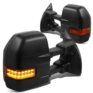 Left/Right Towing Side Mirror Powered Heated Turn Signal 99-07 F450 SD BFC-VMIR-056-T888-BK-AM