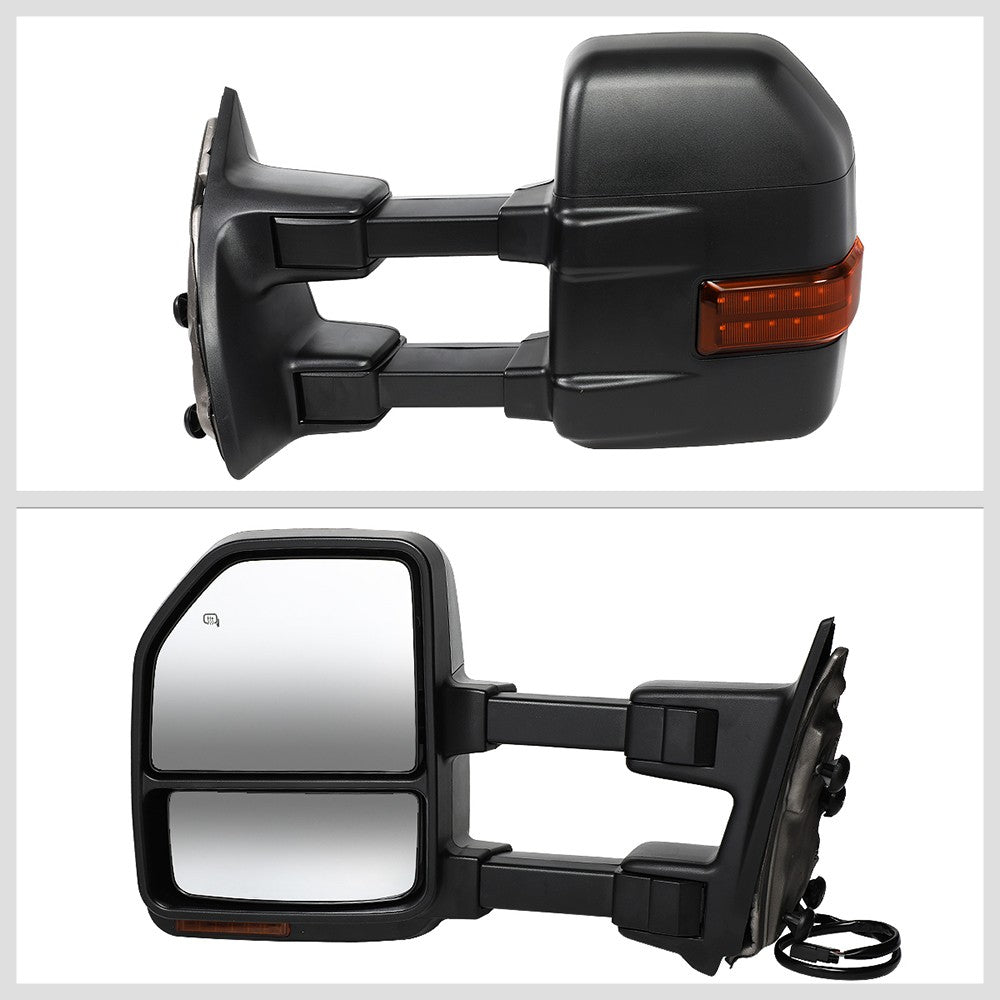 Left/Right Towing Side Mirror Powered W/Heated Turn Signal for 08-16 F-450SD