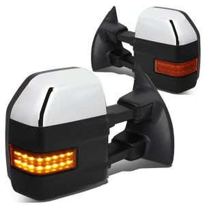 Left/Right Towing Side Mirror Powered Heated Turn Signal 08-16 F-550SD BFC-VMIR-057-T999-CH-AM