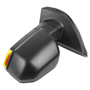 Left/Driver Towing Side Mirror Manual+ LED Turn Signal 04-14 F-150 BFC-VMIR-058-OE-T222-BK-CL-L