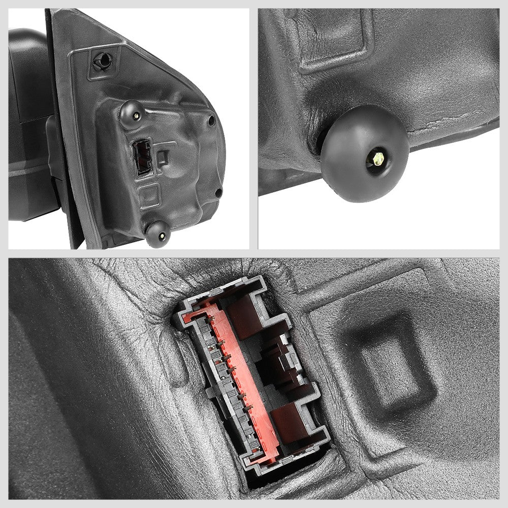 Left Towing Side Mirror Powered Heated Turn Signal Puddle Light for 15-18 F-150