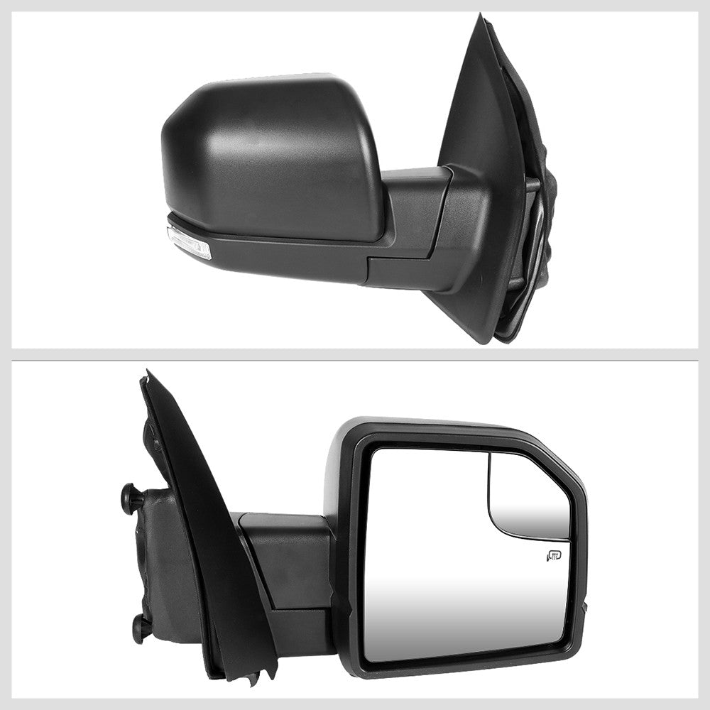 Right Towing Side Mirror Powered Heated Turn Signal Puddle Light for 15-18 F-150