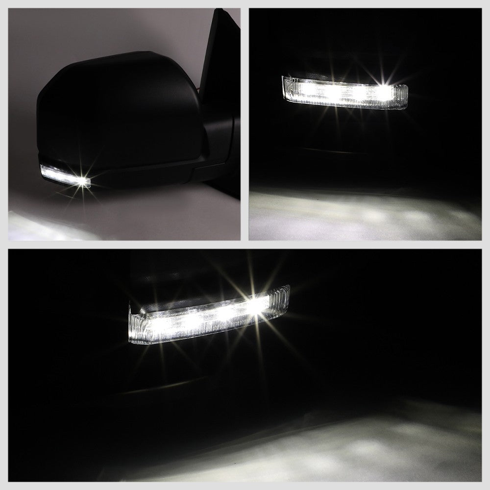 Right Towing Side Mirror Powered Heated Turn Signal Puddle Light for 15-18 F-150