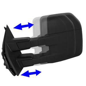 Left/Right Black Towing Side Mirror Powered Adjustment W/Heated for 15-18 F-150