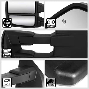 Left/Right Black Towing Side Mirror Powered Adjustment W/Heated for 15-18 F-150