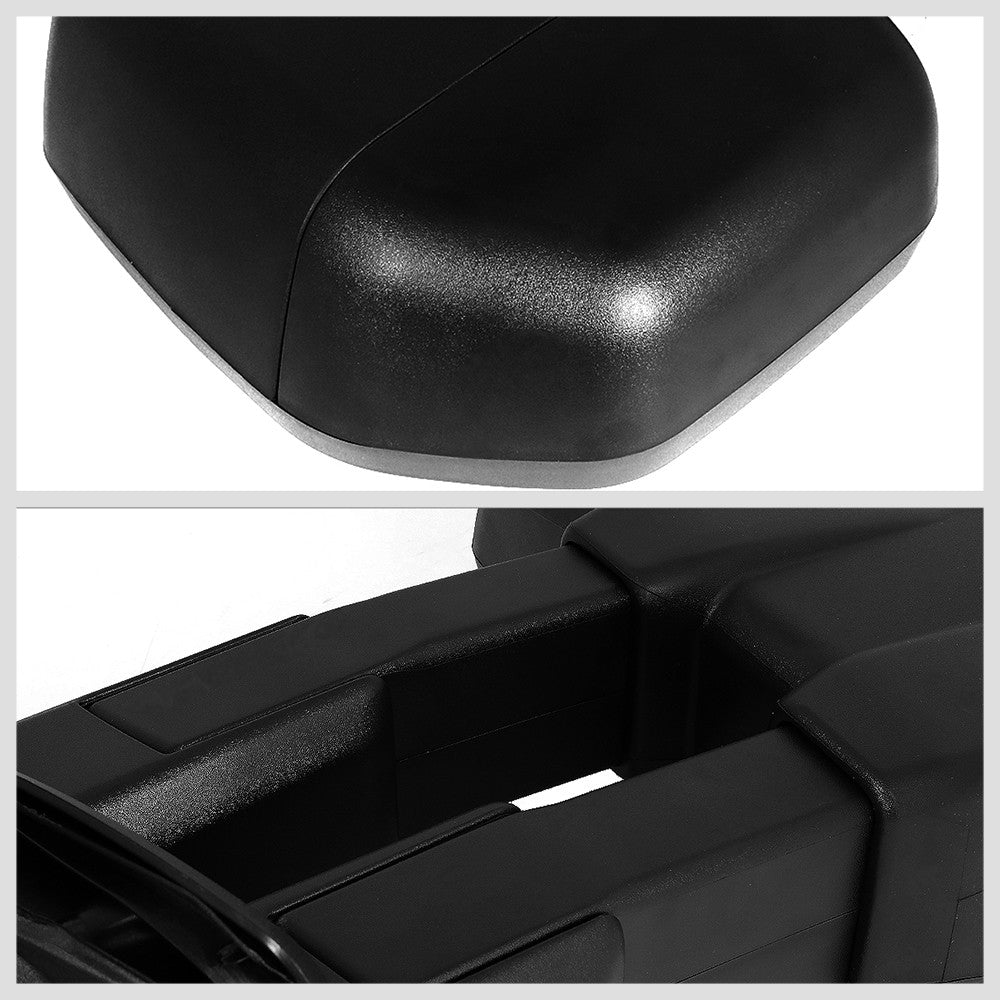 Left/Right Black Towing Side Mirror Manual Adjustment for 15-18 F-150