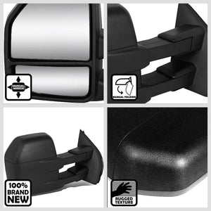 Left/Right Black Towing Side Mirror Manual Adjustment for 15-18 F-150
