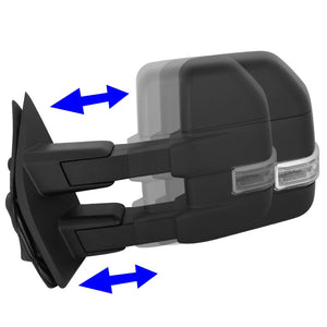 Signal/Puddle Light Manual Side View Mirror Assembly 15-18 F-150 P552 BFC-SVMIR-058-T888-BK-CL