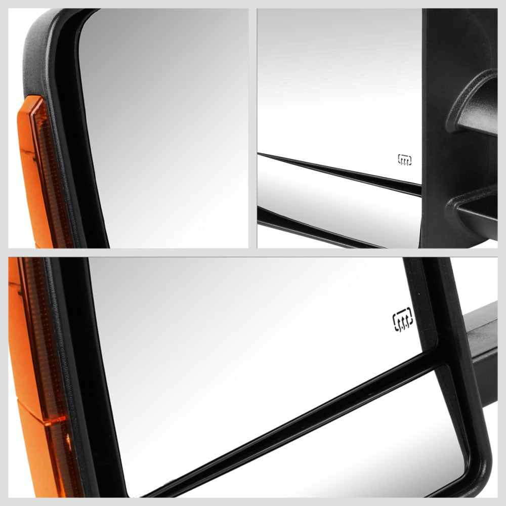 Amber LED Black Powered Side View Mirror Assembly 16-19 Tacoma N300 BFC-SVMIR-070-T888-BK-AM