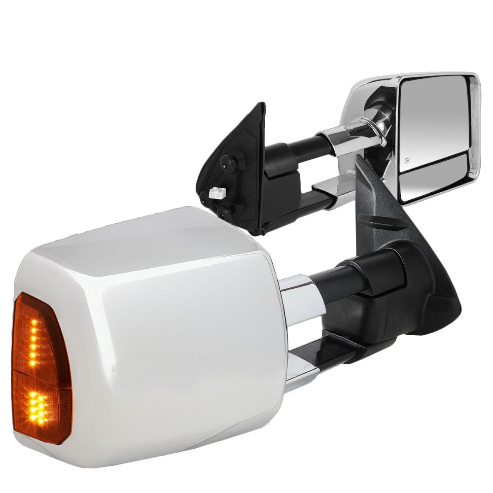 Amber LED Chrome Powered Side View Mirror Assembly 16-19 Tacoma N300 BFC-SVMIR-070-T999-CH-AM